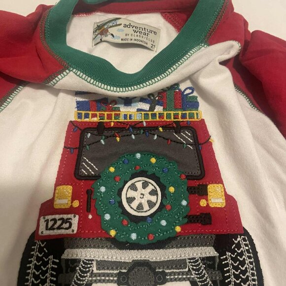 Toddler Boy 2T Long Sleeve T Shirt-Christmas Graphic-Truck - Picture 3 of 3
